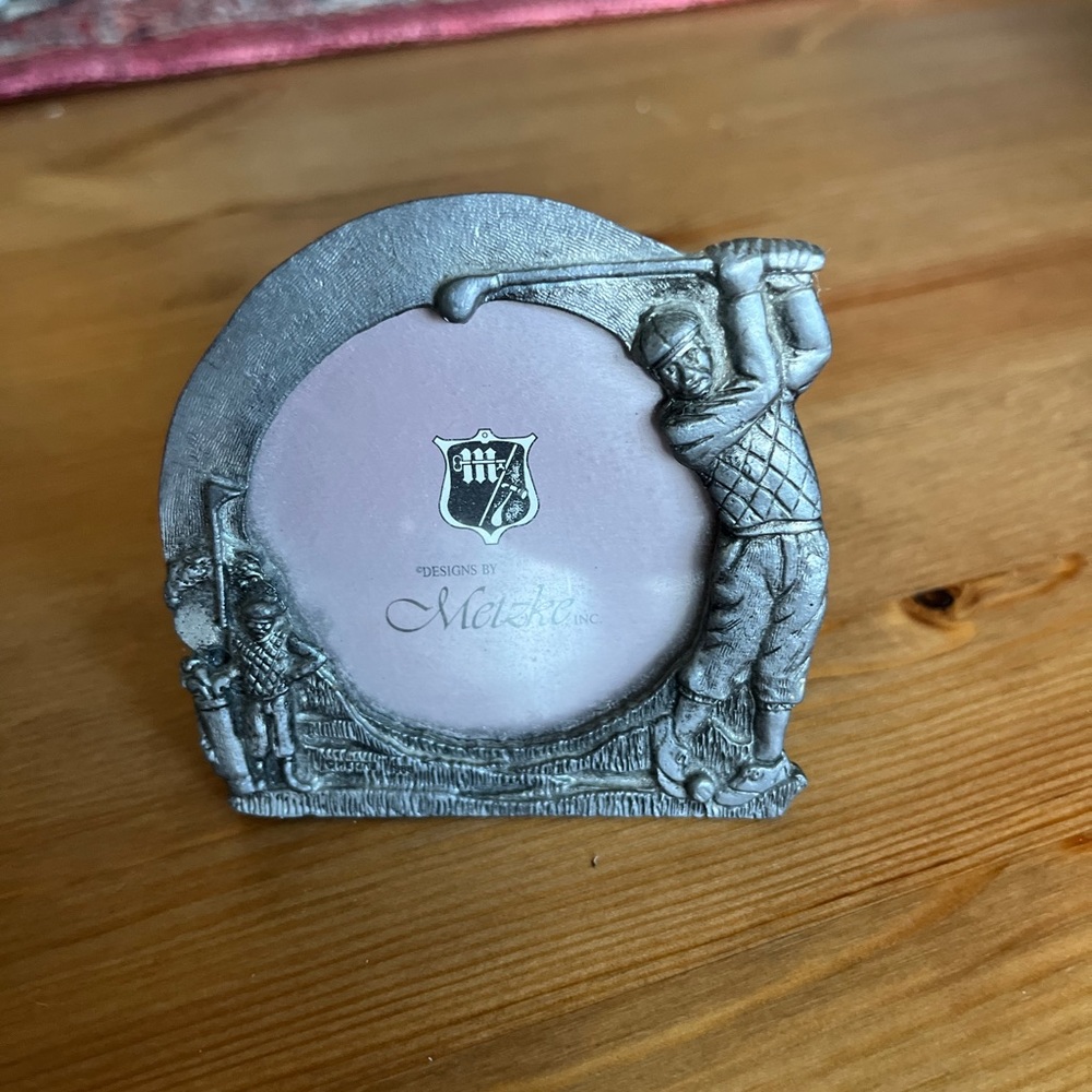 Vintage Armetale Golfer Picture Frame Circa 1980’s